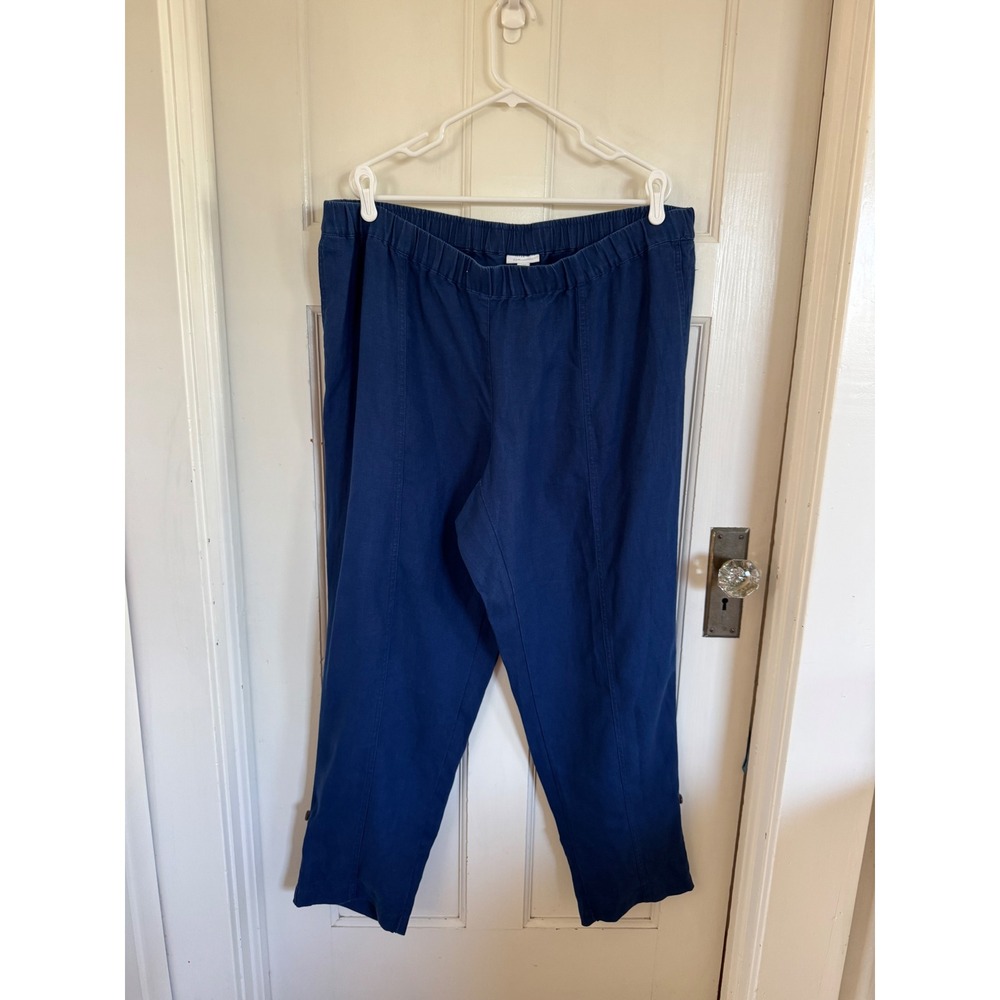 J.Jill blue linen pants size 2x
